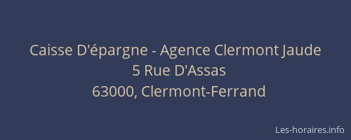Caisse D'épargne - Agence Clermont Jaude