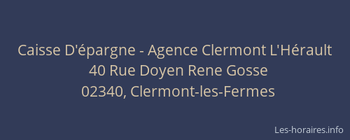 Caisse D'épargne - Agence Clermont L'Hérault
