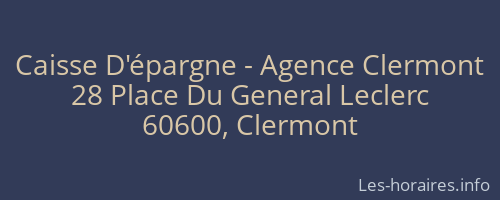 Caisse D'épargne - Agence Clermont