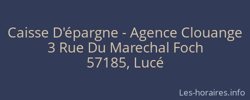 Caisse D'épargne - Agence Clouange