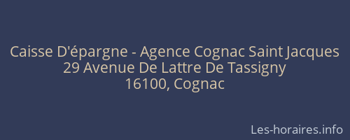 Caisse D'épargne - Agence Cognac Saint Jacques