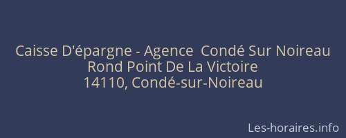 Caisse D'épargne - Agence  Condé Sur Noireau