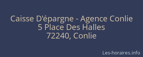 Caisse D'épargne - Agence Conlie