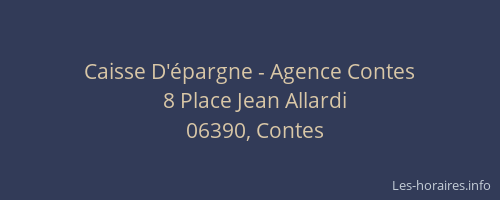 Caisse D'épargne - Agence Contes