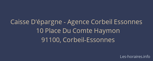 Caisse D'épargne - Agence Corbeil Essonnes