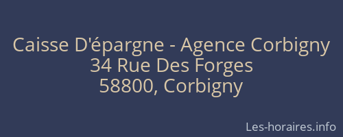 Caisse D'épargne - Agence Corbigny