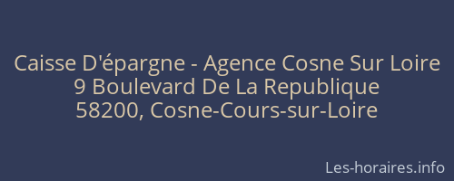 Caisse D'épargne - Agence Cosne Sur Loire
