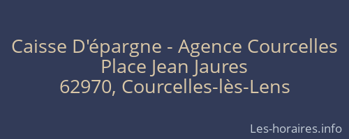 Caisse D'épargne - Agence Courcelles