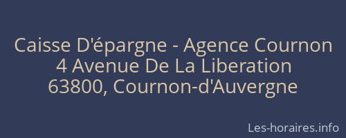 Caisse D'épargne - Agence Cournon