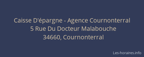Caisse D'épargne - Agence Cournonterral