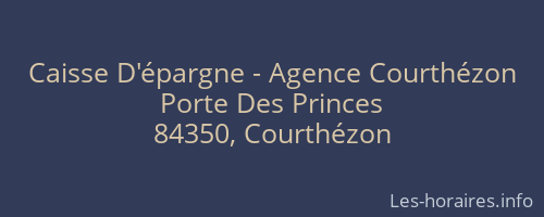 Caisse D'épargne - Agence Courthézon