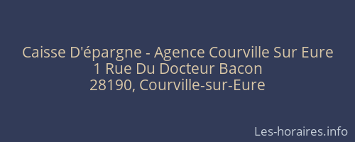 Caisse D'épargne - Agence Courville Sur Eure
