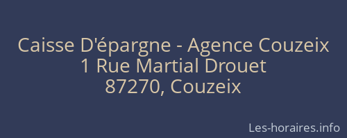 Caisse D'épargne - Agence Couzeix