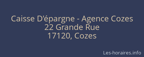 Caisse D'épargne - Agence Cozes