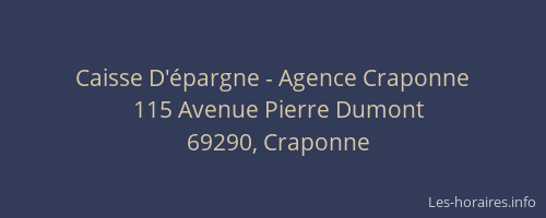 Caisse D'épargne - Agence Craponne
