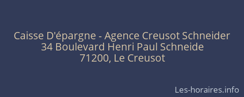 Caisse D'épargne - Agence Creusot Schneider