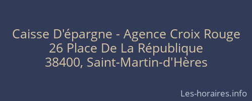 Caisse D'épargne - Agence Croix Rouge