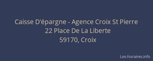 Caisse D'épargne - Agence Croix St Pierre