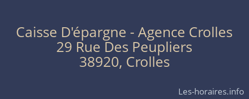 Caisse D'épargne - Agence Crolles