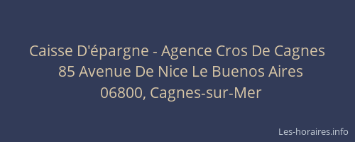 Caisse D'épargne - Agence Cros De Cagnes