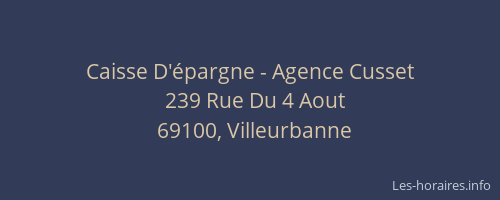Caisse D'épargne - Agence Cusset
