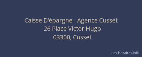 Caisse D'épargne - Agence Cusset