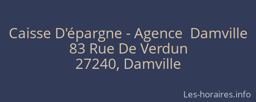 Caisse D'épargne - Agence  Damville