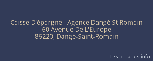 Caisse D'épargne - Agence Dangé St Romain