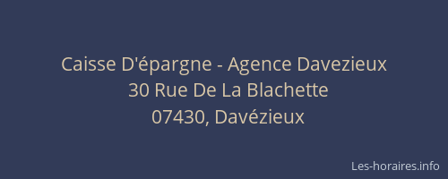 Caisse D'épargne - Agence Davezieux