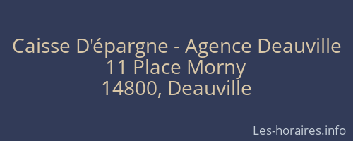 Caisse D'épargne - Agence Deauville