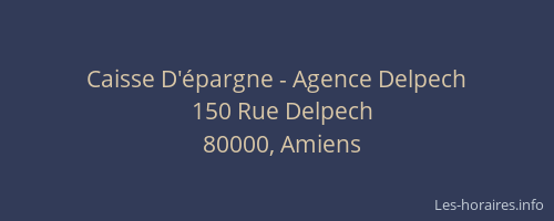 Caisse D'épargne - Agence Delpech