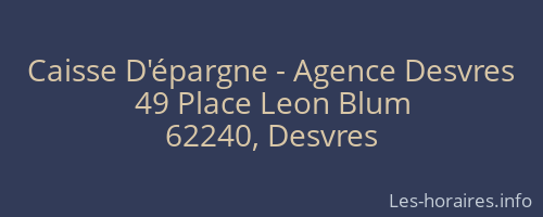 Caisse D'épargne - Agence Desvres