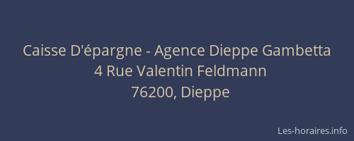 Caisse D'épargne - Agence Dieppe Gambetta