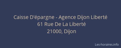 Caisse D'épargne - Agence Dijon Liberté