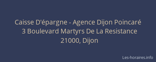 Caisse D'épargne - Agence Dijon Poincaré