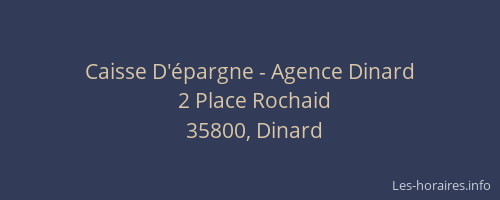 Caisse D'épargne - Agence Dinard
