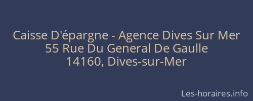 Caisse D'épargne - Agence Dives Sur Mer