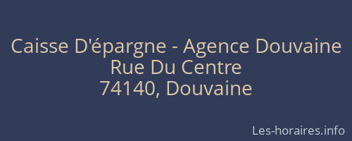 Caisse D'épargne - Agence Douvaine