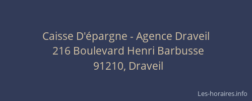 Caisse D'épargne - Agence Draveil
