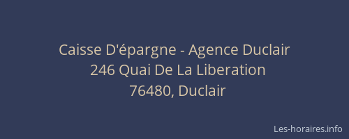 Caisse D'épargne - Agence Duclair