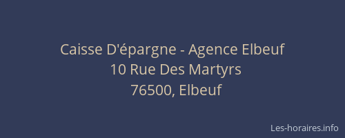 Caisse D'épargne - Agence Elbeuf
