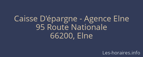 Caisse D'épargne - Agence Elne