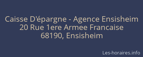 Caisse D'épargne - Agence Ensisheim