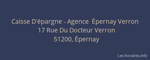 Caisse D'épargne - Agence  Épernay Verron