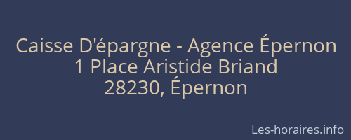 Caisse D'épargne - Agence Épernon
