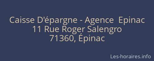 Caisse D'épargne - Agence  Epinac