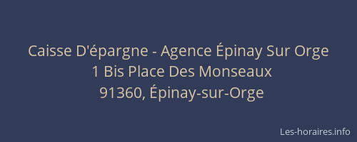 Caisse D'épargne - Agence Épinay Sur Orge