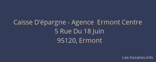 Caisse D'épargne - Agence  Ermont Centre