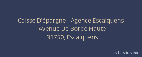 Caisse D'épargne - Agence Escalquens