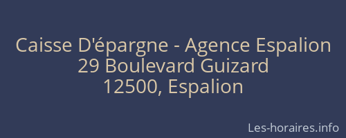 Caisse D'épargne - Agence Espalion